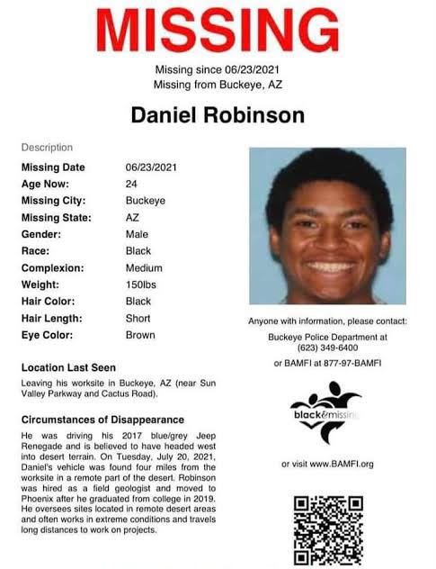 Daniel Robinson Missing